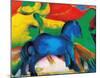 Blaues Pferdchen-Franz Marc-Mounted Art Print