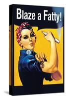 Blaze a Fatty-null-Framed Stretched Canvas