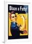 Blaze a Fatty-null-Framed Art Print