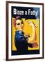 Blaze a Fatty-null-Framed Art Print