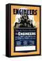 Blaze the Trail for Education, The Engineers-null-Framed Stretched Canvas