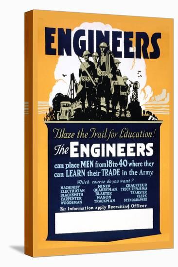 Blaze the Trail for Education, The Engineers-null-Stretched Canvas