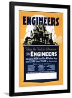 Blaze the Trail for Education, The Engineers-null-Framed Art Print
