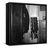 Blazer and School Ties Hanging in Room of a Merten College Student at Oxford University-null-Framed Stretched Canvas