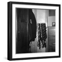 Blazer and School Ties Hanging in Room of a Merten College Student at Oxford University-null-Framed Photographic Print