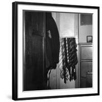 Blazer and School Ties Hanging in Room of a Merten College Student at Oxford University-null-Framed Photographic Print