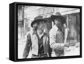 Blazing Saddles, from Left: Gene Wilder, Cleavon Little, 1974-null-Framed Stretched Canvas