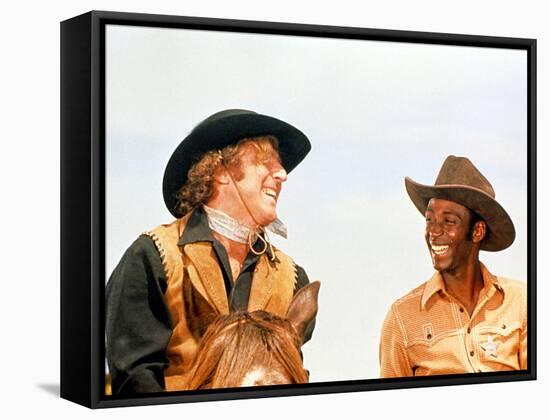 Blazing Saddles, Gene Wilder, Cleavon Little, 1974-null-Framed Stretched Canvas