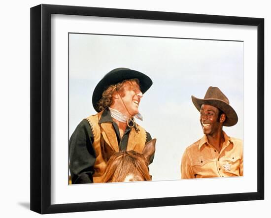 Blazing Saddles, Gene Wilder, Cleavon Little, 1974-null-Framed Photo