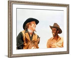 Blazing Saddles, Gene Wilder, Cleavon Little, 1974-null-Framed Photo