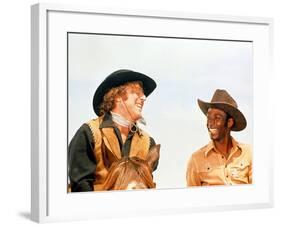 Blazing Saddles, Gene Wilder, Cleavon Little, 1974-null-Framed Photo