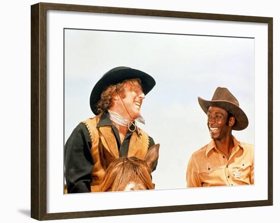 Blazing Saddles, Gene Wilder, Cleavon Little, 1974-null-Framed Photo