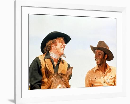 Blazing Saddles, Gene Wilder, Cleavon Little, 1974-null-Framed Photo