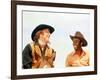 Blazing Saddles, Gene Wilder, Cleavon Little, 1974-null-Framed Photo