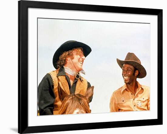 Blazing Saddles, Gene Wilder, Cleavon Little, 1974-null-Framed Photo