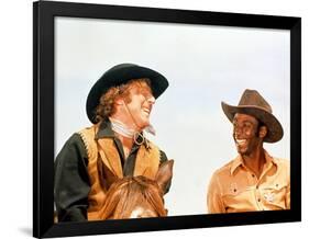 Blazing Saddles, Gene Wilder, Cleavon Little, 1974-null-Framed Photo