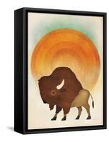 Blazing Sun Bison-Ryan Fowler-Framed Stretched Canvas