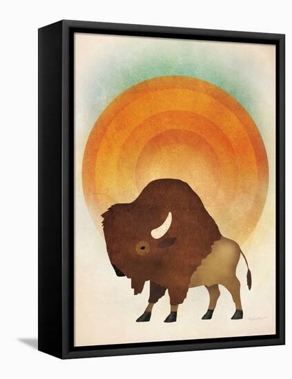 Blazing Sun Bison-Ryan Fowler-Framed Stretched Canvas