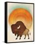 Blazing Sun Bison-Ryan Fowler-Framed Stretched Canvas