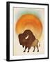 Blazing Sun Bison-Ryan Fowler-Framed Art Print