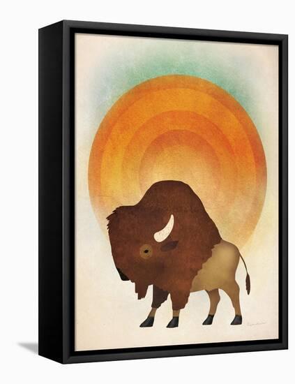 Blazing Sun Bison-Ryan Fowler-Framed Stretched Canvas