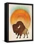 Blazing Sun Bison-Ryan Fowler-Framed Stretched Canvas