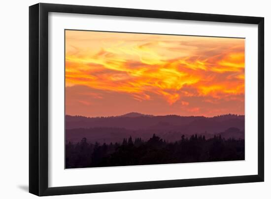 Blazing Sunset-Lance Kuehne-Framed Photographic Print