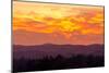 Blazing Sunset-Lance Kuehne-Mounted Photographic Print