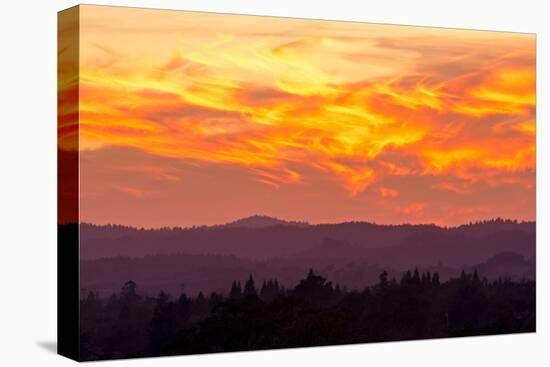 Blazing Sunset-Lance Kuehne-Stretched Canvas