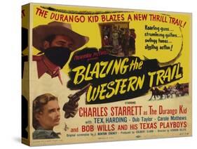 Blazing the Western Trail, 1945-null-Stretched Canvas