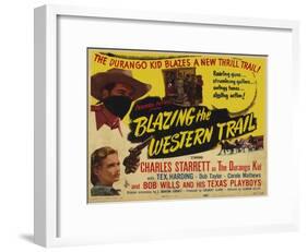 Blazing the Western Trail, 1945-null-Framed Art Print