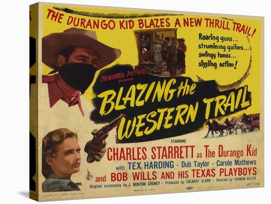 Blazing the Western Trail, 1945-null-Stretched Canvas