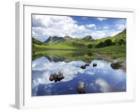 Blea Tarn and Langdale Pikes, Lake District National Park, Cumbria, England, United Kingdom, Europe-Jeremy Lightfoot-Framed Photographic Print