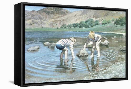 Blea Tarn Summer, 1987-John Cooke-Framed Stretched Canvas