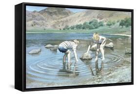 Blea Tarn Summer, 1987-John Cooke-Framed Stretched Canvas