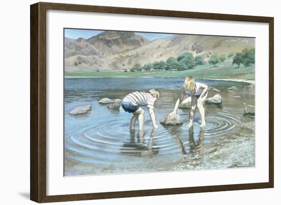 Blea Tarn Summer, 1987-John Cooke-Framed Giclee Print