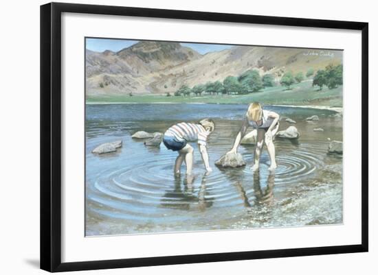 Blea Tarn Summer, 1987-John Cooke-Framed Giclee Print