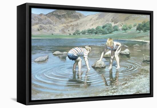 Blea Tarn Summer, 1987-John Cooke-Framed Stretched Canvas