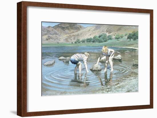 Blea Tarn Summer, 1987-John Cooke-Framed Giclee Print