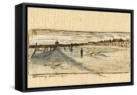 Bleaching Ground-Vincent van Gogh-Framed Stretched Canvas
