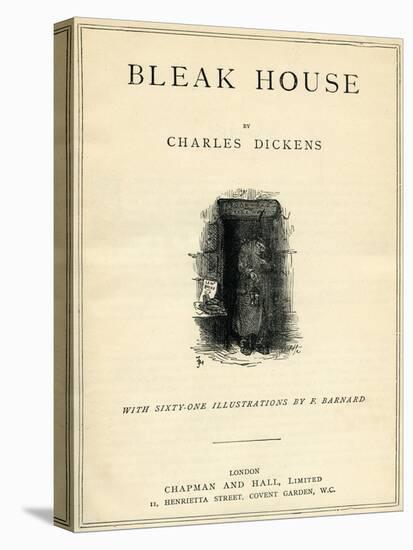 Bleak House by Charles Dickens-Frederick Barnard-Stretched Canvas