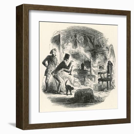 Bleak House, Combustion-Hablot K Browne-Framed Art Print