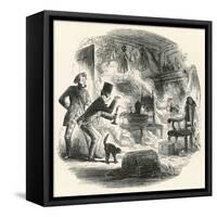 Bleak House, Combustion-Hablot K Browne-Framed Stretched Canvas