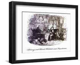 Bleak House-Hablot Knight Browne-Framed Premium Giclee Print