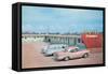 Bleak Motel Star-Rest, Retro-null-Framed Stretched Canvas