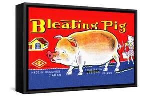 Bleating Pig-null-Framed Stretched Canvas