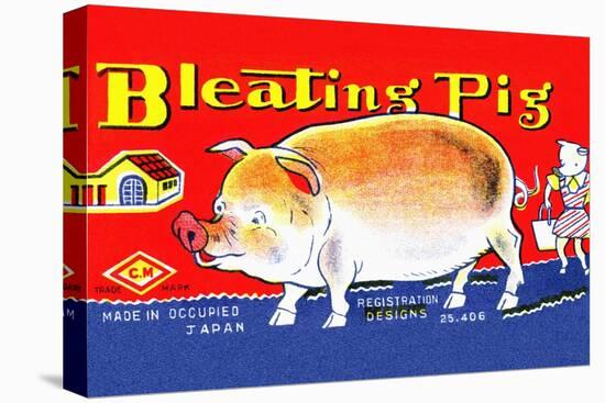 Bleating Pig-null-Stretched Canvas