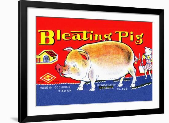 Bleating Pig-null-Framed Premium Giclee Print