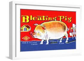 Bleating Pig-null-Framed Art Print