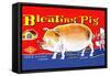 Bleating Pig-null-Framed Stretched Canvas